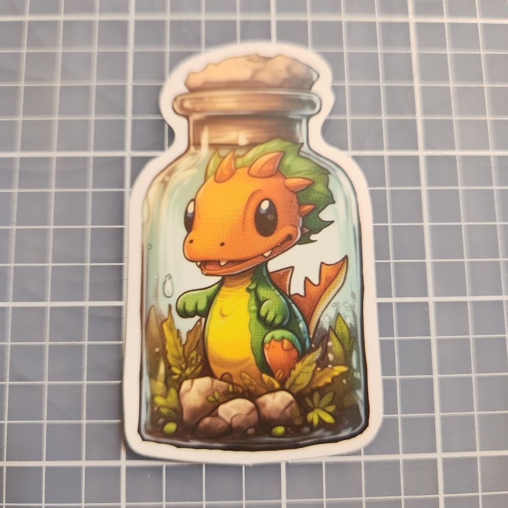 10 for $10 Stickers Anime Baby Dragon